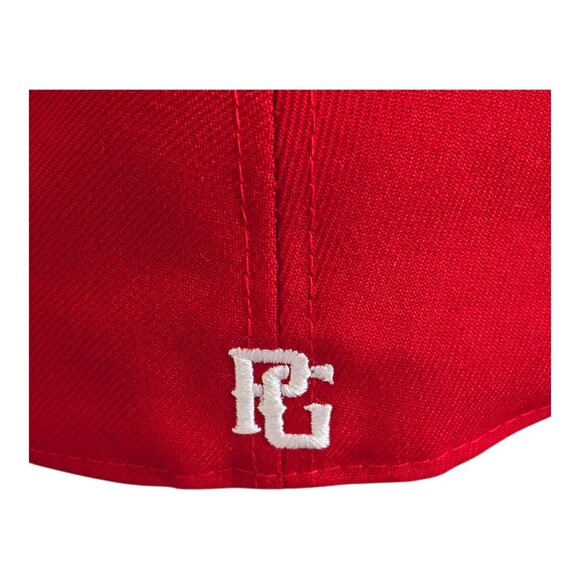 Perfect Game x New Era 59Fifty Baseball Cap Hat Red & White Fitted Size 7 5/8 - Picture 7 of 12
